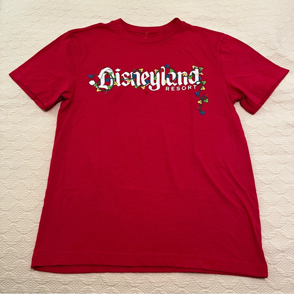 Disneyland Resort DLR Christmas Santa Unisex Short Sleeve T-Shirt (size Small)